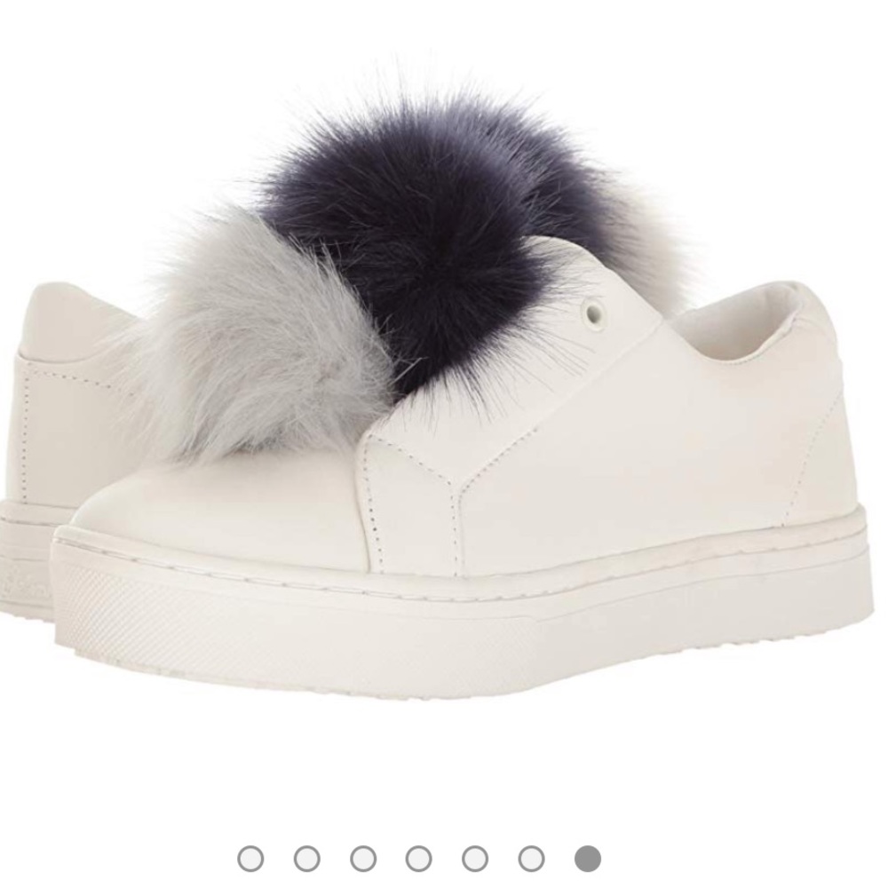 Sam Edelman Leya Faux Fur Laceless Sneaker - Picture 4 of 8